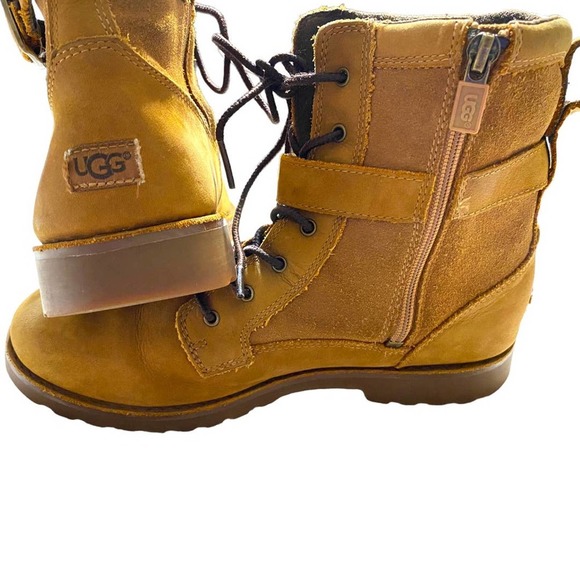 UGG Koren lace up easy zip suede hiking combat boots zip mid-calf buckle… - Picture 7 of 12